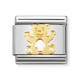 Composable Classic Dekoratif Link - Hayvanlar - Ayı - (11 Bear) 18K Altın