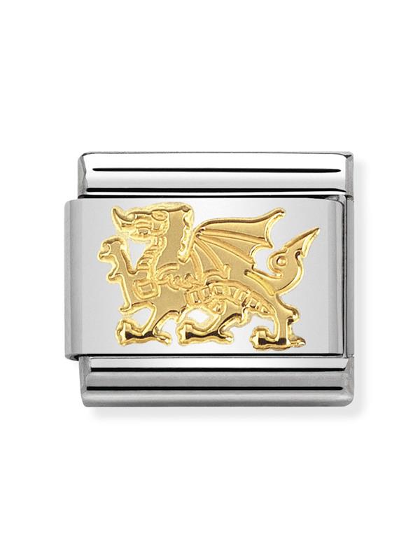 Composable Classic Dekoratif Link - Hayvanlar - Ejderha - (31 Dragon) 18K Altın
