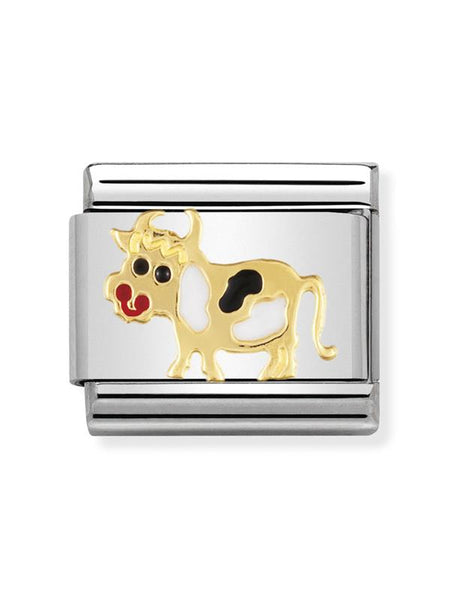 Composable Classic Dekoratif Link - Hayvanlar - İnek - (04 Cow) 18K Altın