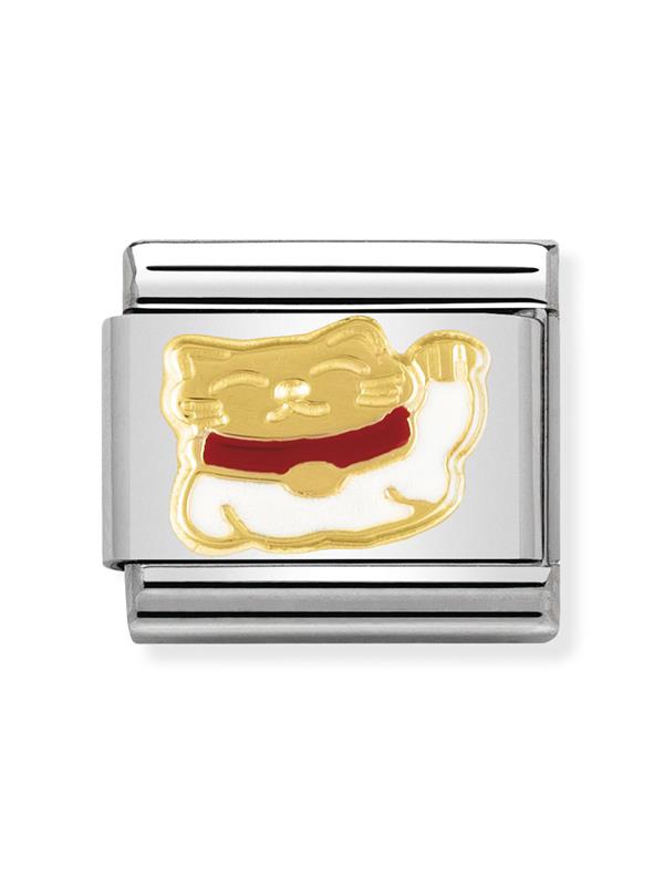 Composable Classic Dekoratif Link - Hayvanlar - Maneki Neko - (14 Maneki Neko) 18K Altın