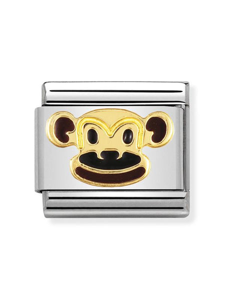 Composable Classic Dekoratif Link  Hayvanlar  Maymun  12 Monkey 18K Altın