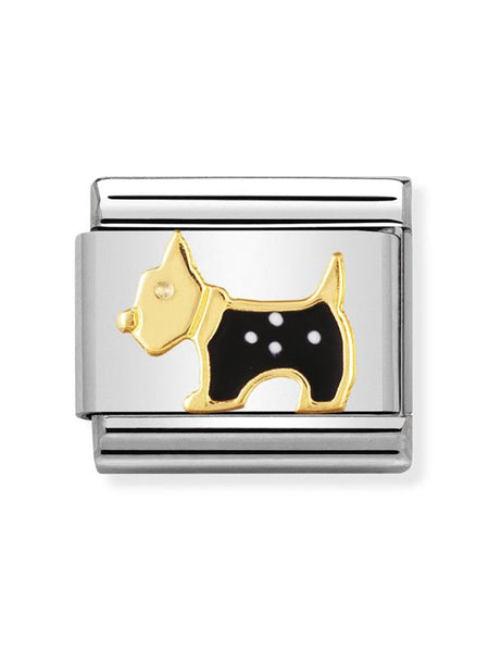 Composable Classic Dekoratif Link  Hayvanlar  Terrier köpek   18K Altın