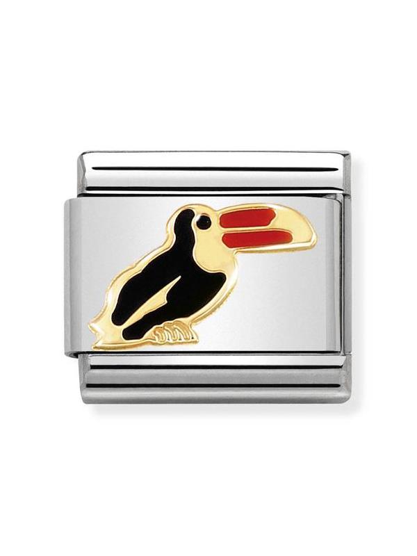 Composable Classic Dekoratif Link - Hayvanlar - Toucan - (42 Toucan) 18K Altın
