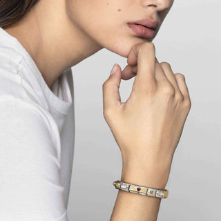 Composable Classic Dekoratif Link - İkili Gravür - Neyi seviyorsan onu yap -  18K Altın