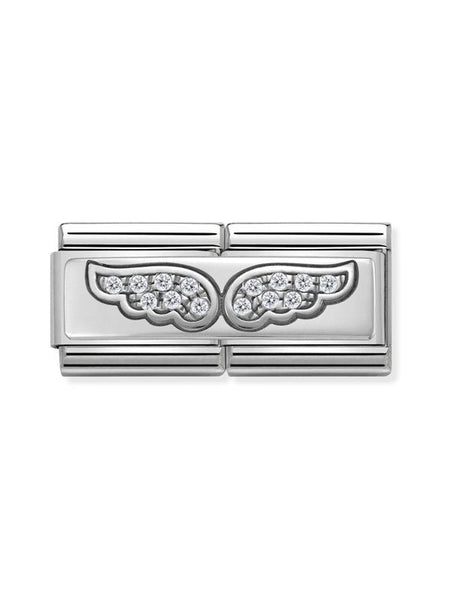 Composable Classic Dekoratif Link - İkili Semboller - Kanatlar -  925 Gümüş