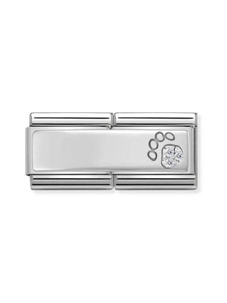 Composable Classic Dekoratif Link - İkili Semboller - Pati -  925 Gümüş