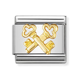 Composable Classic Dekoratif Link - Kabartma - Anahtarlar - (16 Keys) 18K Altın