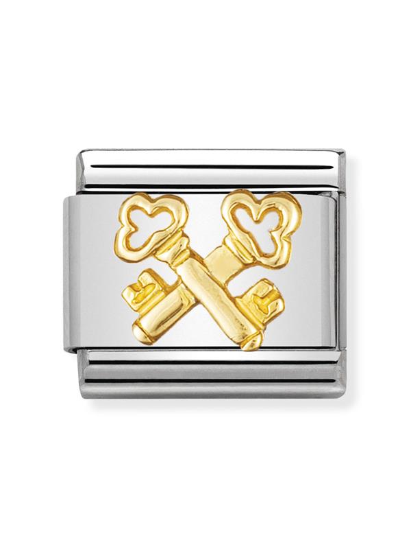 Composable Classic Dekoratif Link - Kabartma - Anahtarlar - (16 Keys) 18K Altın