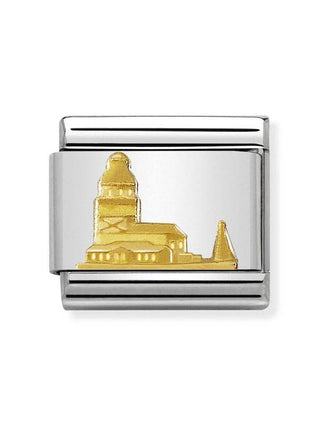 Composable Classic Dekoratif Link - Kabartma Anıtlar - Kız Kulesi -  18K Altın