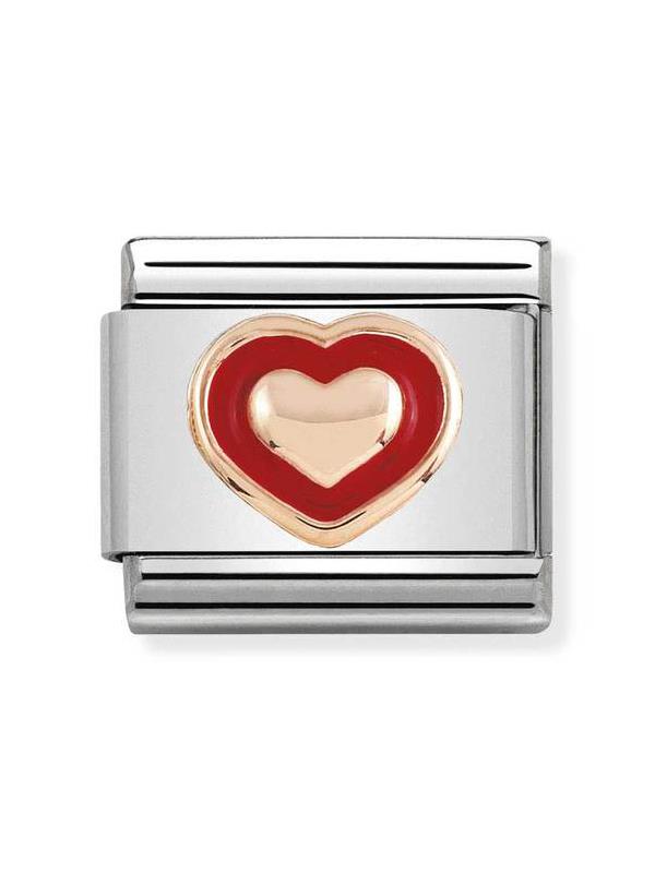 Composable Classic Dekoratif Link - Kabartma - Aşk -  9K Rose Altın