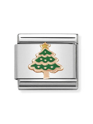 Composable Classic Dekoratif Link  Kabartma  Noel ağacı   9K Rose Altın