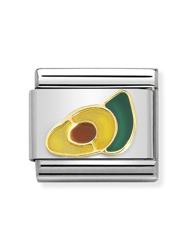 Composable Classic Dekoratif Link - Meyveler - Avokado - (20 Avocado) 18K Altın