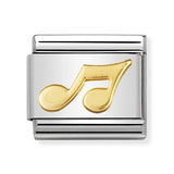 Composable Classic Dekoratif Link - Müzik - Müzik Notası - (02 Musical Note) 18K Altın