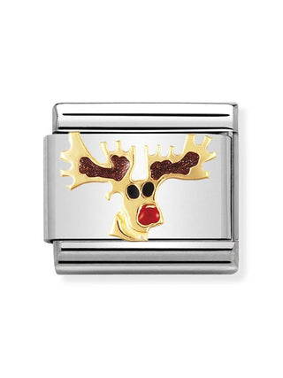 Composable Classic Dekoratif Link  Noel  Ren geyiği  08 Reindeer 18K Altın