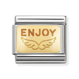 Composable Classic Dekoratif Link - Plakalar - Enjoy Melek -  18K Altın
