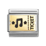 Composable Classic Dekoratif Link - Plakalar - Konser bileti - 18K Altın