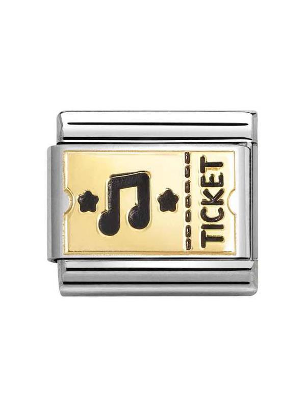 Composable Classic Dekoratif Link - Plakalar - Konser bileti - 18K Altın