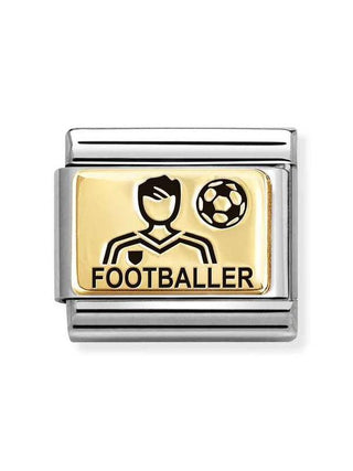 Composable Classic Dekoratif Link - Plakalar Mesajlar - Futbolcu Erkek - 18K Altın