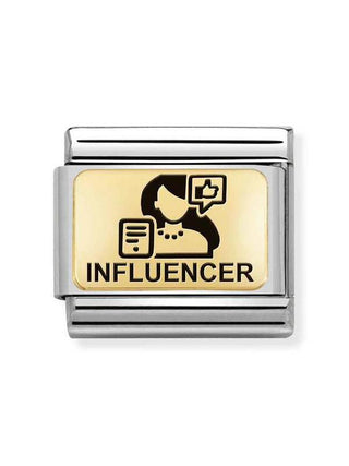 Composable Classic Dekoratif Link - Plakalar Mesajlar - Influencer -  18K Altın