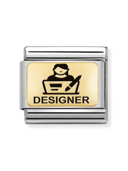 Composable Classic Dekoratif Link - Plakalar Mesajlar - Tasarımcı -  18K Altın