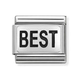 Composable Classic Dekoratif Link - Plakalar Oksitlenmiş - En İyi - (27 BEST) 925 Gümüş