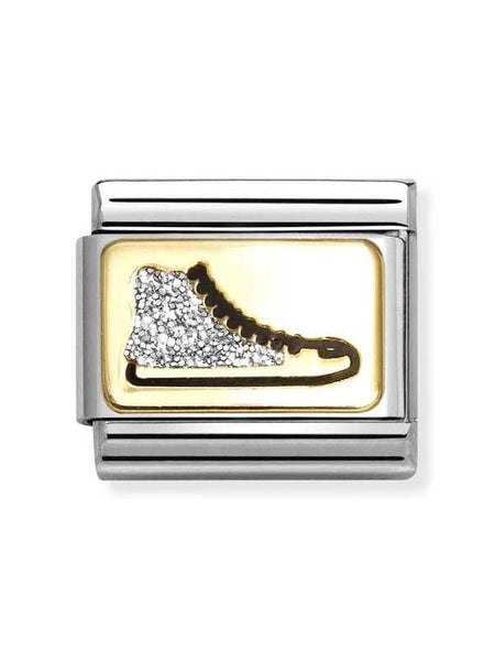 Composable Classic Dekoratif Link - Plakalar Pırıltılı - Spor ayakkabı -  18K Altın