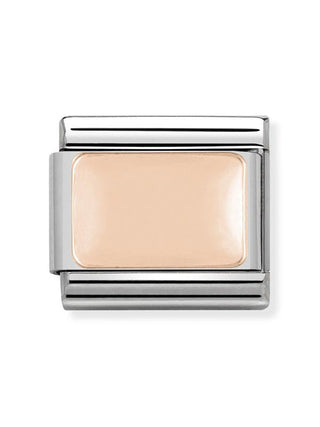 Composable Classic Dekoratif Link - Plakalar - Sade - (01 Plate) 9K Rose Altın