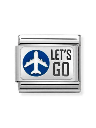 Composable Classic Dekoratif Link - Plakalar Semboller - Hadi gidelim -  925 Gümüş