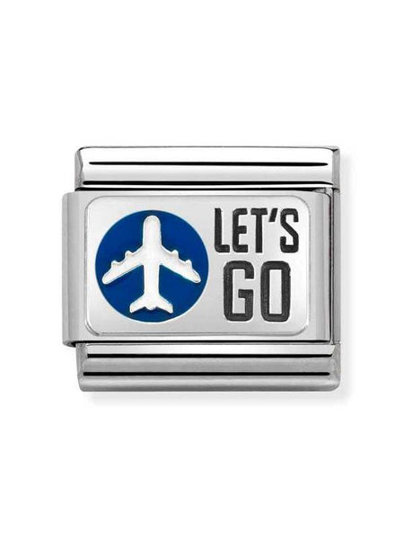 Composable Classic Dekoratif Link - Plakalar Semboller - Hadi gidelim -  925 Gümüş