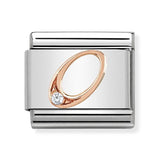 Composable Classic Dekoratif Link - Sayılar - 0 - (00 0) 9K Rose Altın Zirkon