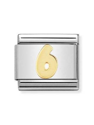 Composable Classic Dekoratif Link - Sayılar - Sayı 6 - (06 6) 18K Altın