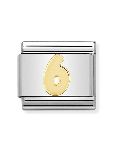 Composable Classic Dekoratif Link - Sayılar - Sayı 6 - (06 6) 18K Altın