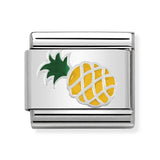 Composable Classic Dekoratif Link - Semboller - Ananas - (45 PinApple) 925 Gümüş