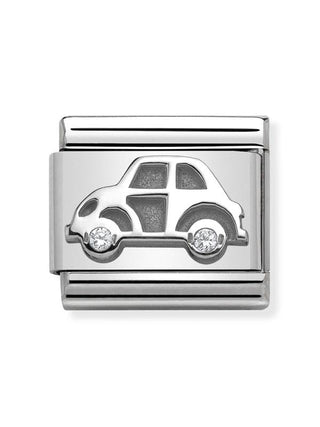 Composable Classic Dekoratif Link - Semboller - Araba - (05 Car) 925 Gümüş Zirkon