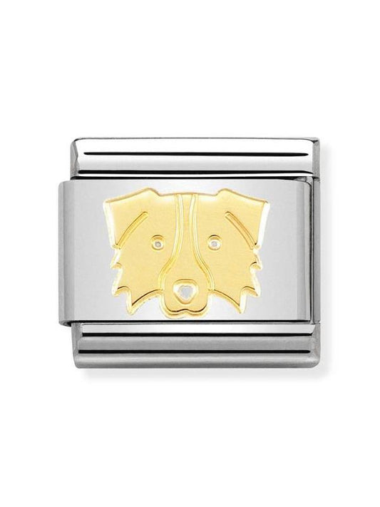 Composable Classic Dekoratif Link - Semboller - Border Collie -  18K Altın