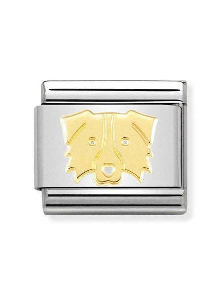 Composable Classic Dekoratif Link - Semboller - Border Collie -  18K Altın