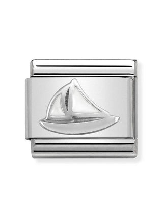 Composable Classic Dekoratif Link  Semboller  Bot  47 Sail Boat 925 Gümüş