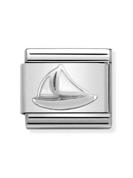 Composable Classic Dekoratif Link  Semboller  Bot  47 Sail Boat 925 Gümüş