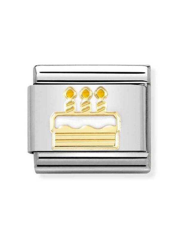Composable Classic Dekoratif Link - Semboller - Doğumgünü pastası -  18K Altın