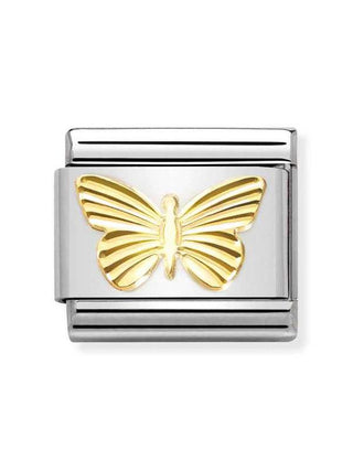 Composable Classic Dekoratif Link - Semboller - Elmas kaplı kelebek -  18K Altın