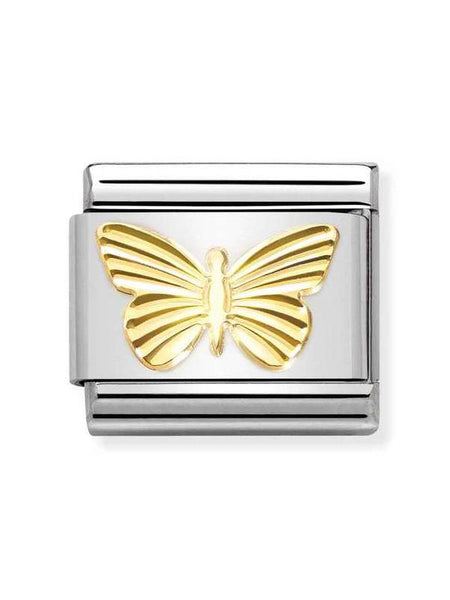Composable Classic Dekoratif Link - Semboller - Elmas kaplı kelebek -  18K Altın