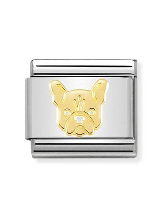 Composable Classic Dekoratif Link - Semboller - Fransız Bulldog -  18K Altın