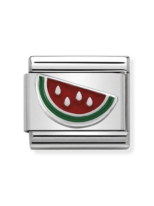 Composable Classic Dekoratif Link - Semboller - Karpuz - (42 Watermelon) 925 Gümüş