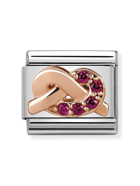 Composable Classic Dekoratif Link - Semboller - Kırmızı düğüm -  9K Rose Altın