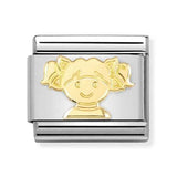 Composable Classic Dekoratif Link - Semboller - Kız Çocuk - (73 Girl) 18K Altın