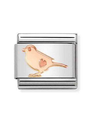 Composable Classic Dekoratif Link - Semboller - Küçük kuş -  9K Rose Altın