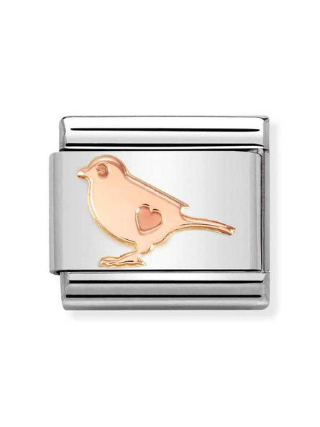 Composable Classic Dekoratif Link - Semboller - Küçük kuş -  9K Rose Altın