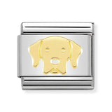 Composable Classic Dekoratif Link - Semboller - Labrador köpeği -  18K Altın