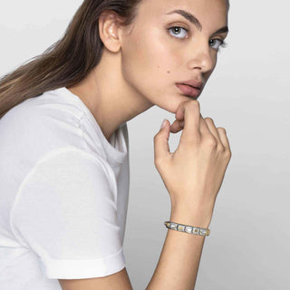 Composable Classic Dekoratif Link - Semboller - Mavi emzik -  18K Altın
