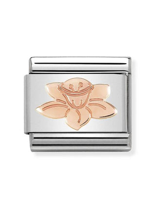 Composable Classic Dekoratif Link - Semboller - Nergis - (23 Daffodil) 9K Rose Altın